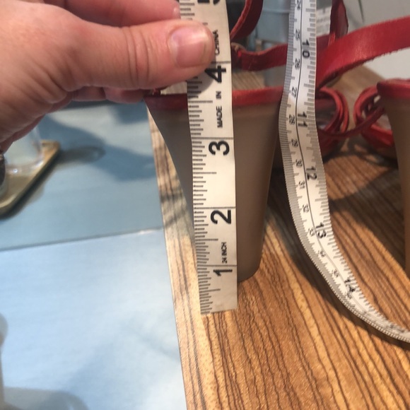 CAMPER Red plaited leather sandals Size 38 (7 US) - Picture 7 of 9